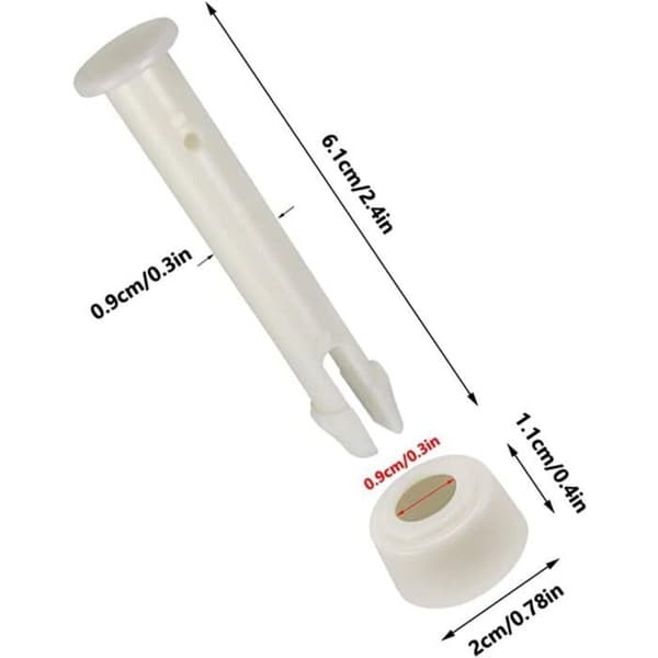 12 stk. plastikstifter til Intex runde metalrammepools, reservedele til poolforbindelser 6cm2.36in STIFT