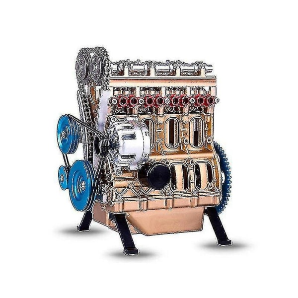 Mini Inline Fyra/åtta-cylindrig motormodellsats Leksaker för vuxna hartsdekorationer Hög kvalitet