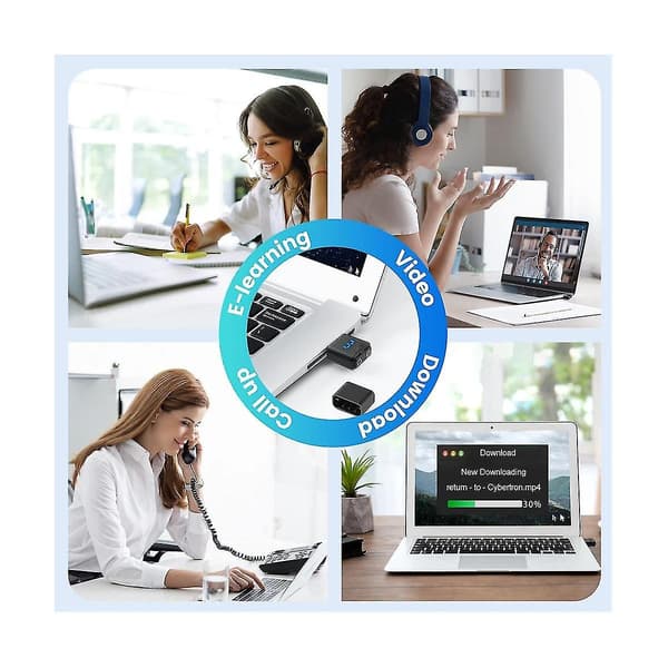 USB-musbevegelse, usynlig musebevegelse med separat modus og PÅ/AV-knapper, digitalt display