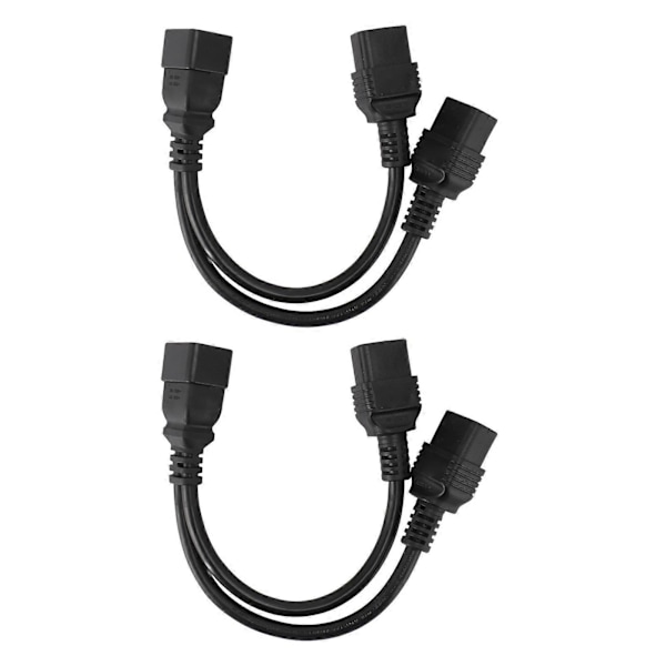 Dubbel IEC320 C19 Hona till IEC320 C20 Hanne Strömkabel Y-Typ Delare IEC320 C19 till C20 Delare Strömkabel Förlängning 20A 125V 16A 250V