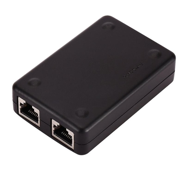Mini 2 Port Rj45 Lan Hub Nätverksswitch Box Dator Ethernet Internet Adapter Rj45 Splitter Switch
