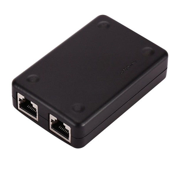 Mini 2-porttinen Rj45 Lan -keskitin Verkkokytkin Box Tietokone Ethernet Internet-sovitin Rj45 Jakajakytkin