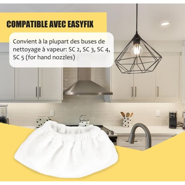Pakke med 10 mikrofiberforruder til Karcher EasyFix SC2. SC3. SC4 damp tilbehør erstatningsklude til hånddyser