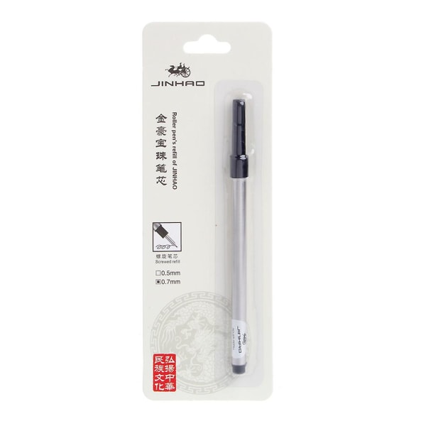 Jinhao Roller Ball Rollerball Pen täyttöpatruuna Sininen musta muste 0,7 mm