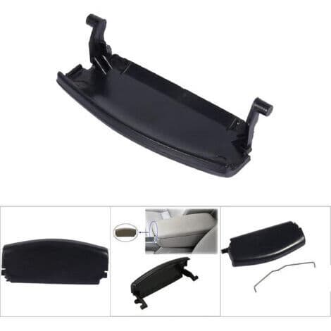 Armlensdeksel til Audi A4 B6 (2000-2005) - Svart - Solid festeklips
