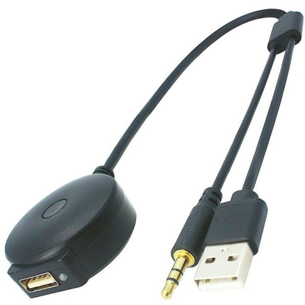 Bluetooth musikadapter billjudkabel - kabellängd 0,4m, svart, 1st