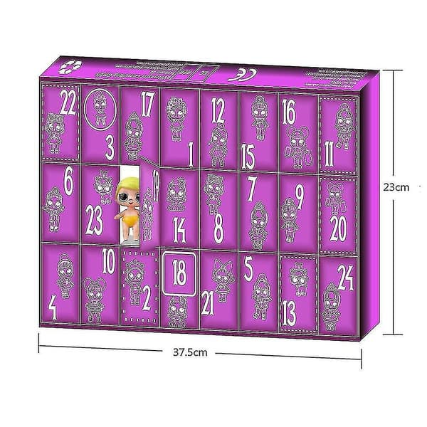 24 Dagar Julkalender Nedräkning Julfigurer Dock Blind Box För Barn Leksaker Presenter