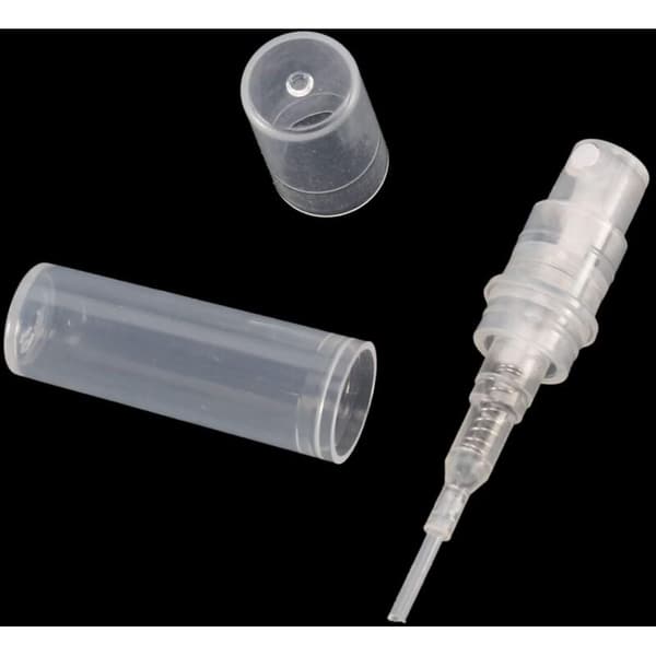 Mini Transparent 2 ml Plast Sprayflaska Parfym Atomizer Tom Provflaska Lämplig för Resefest 90 st