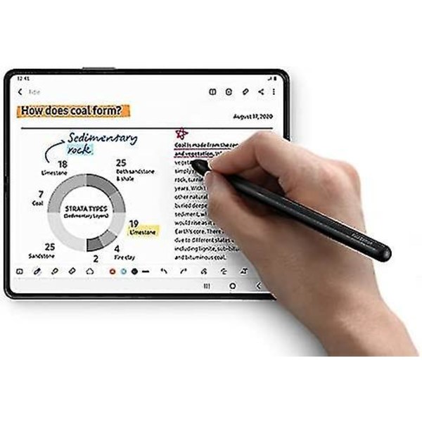 Fold 4 Pen Fold Edition Stylus S Pen Udskiftning til Samsung Galaxy Z Fold 4 5G Touch Screen Stylus Pen med Spidser/Nibs (Sort) Sort