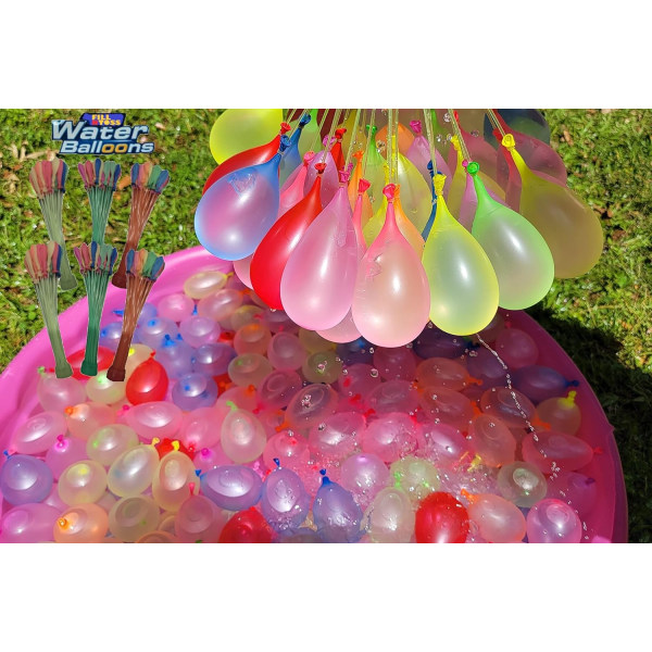 444 stk vannballongsett Øyeblikkelig vannfyllingsballonger Selvforseglende ballonger for bassengfest