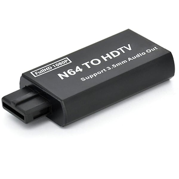 N64 til HDMI Konverter HD 1080P Spilkonsol N64 til HD TV Adapter Plug and Play til N64/SNES/NGC/SFC med 3,5 mm Lydoutput