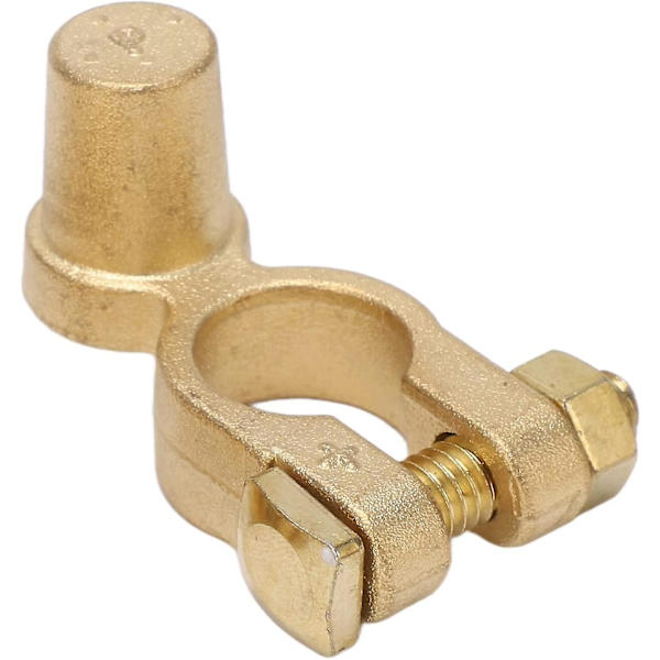 Bilbatteri Terminal Stik Positiv og Negativ Top Post Hurtig Frigørelse Afbrydelse Bilbatteri Kabel Terminal (guld) (2 stk)