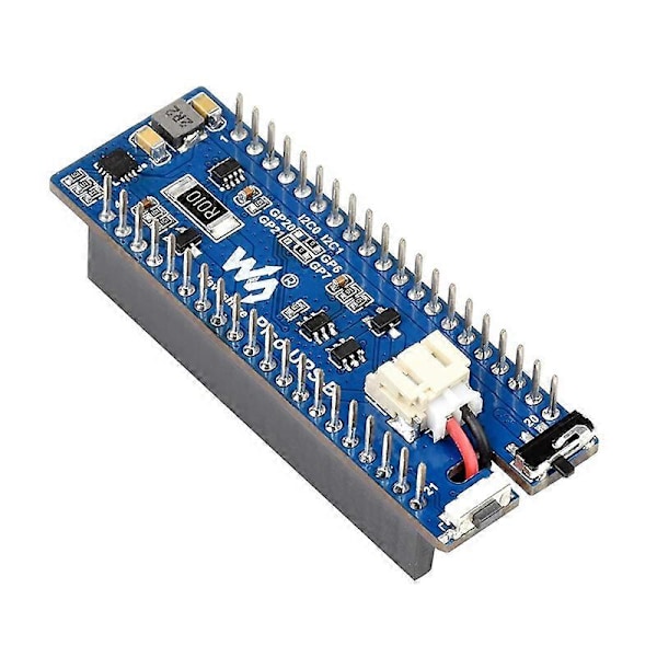 Waveshare UPS-modul B för Raspberry Pi Pico-kort, avbrottsfri strömförsörjning med batteriövervakning