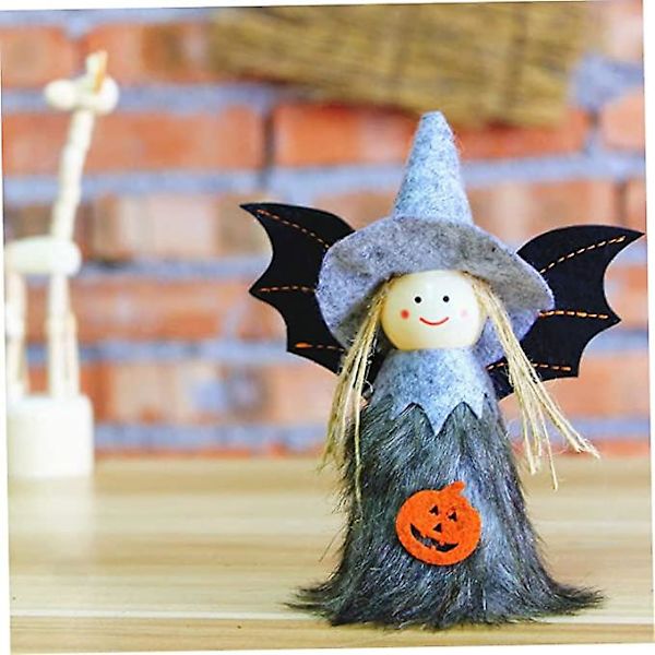Halloween Hexe Dukke Hængende Hexe Vedhæng Pynt Mini Plys Dukke Dekoration 4 stk. Have Dekorationer