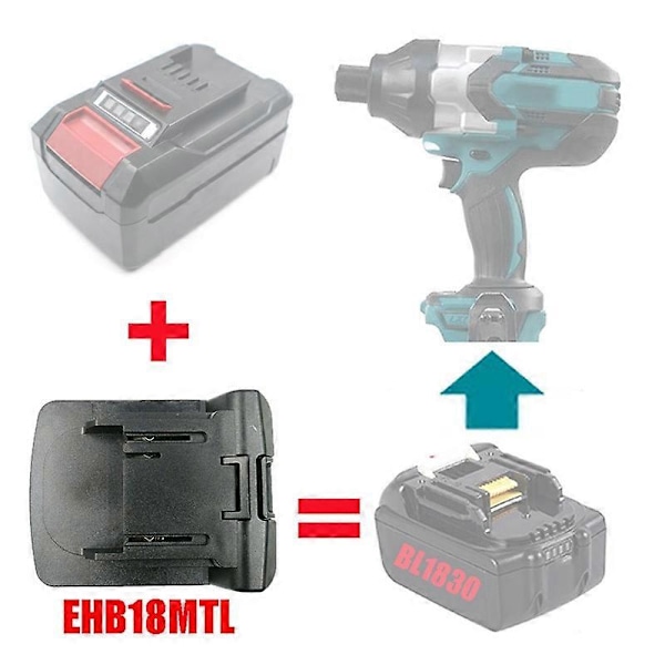 Nyttig Adapter EHB18MTL 18MTL Adapter Konverter Einhell Udstyr Til Makita LXT Værktøj Li-ion Batteri Elværktøj