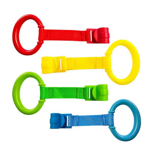 Spjälsängsdraghandtag 4-pack/set Baby Stå-och-Gå-Hjälp Ringar Spjälsängskrokar