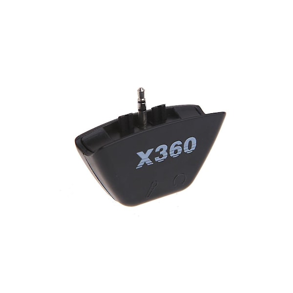 Svart 2.5mm Jack Mikrofon Headset Øretelefon Konverter Adapter For Xbox 360