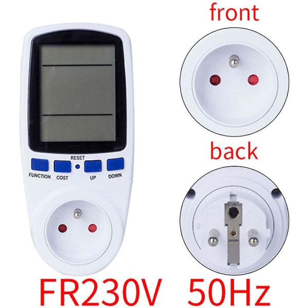 Msbd Digital Lcd Energimåler Wattmåler Strøm Elektricitetsovervågningsenhed Kwh Fr Effektmåling Output Analyzer