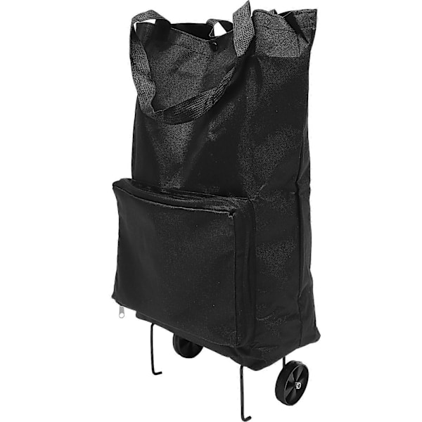 Sammenklappelige Trolley Tasker Foldbar Indkøbstaske med Hjul Foldbar Indkøbsvogn
