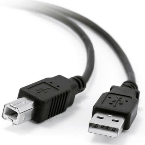 USB 2.0 AM/BM Printerforlængerkabel 2 x Han 10 M 10 M