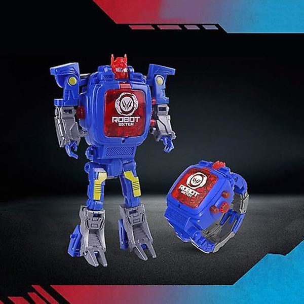 Kreativ Robot Transformer Barnklocka, Stor Siffertavla Digitala Armbandsur för Pojkar 2-14 År