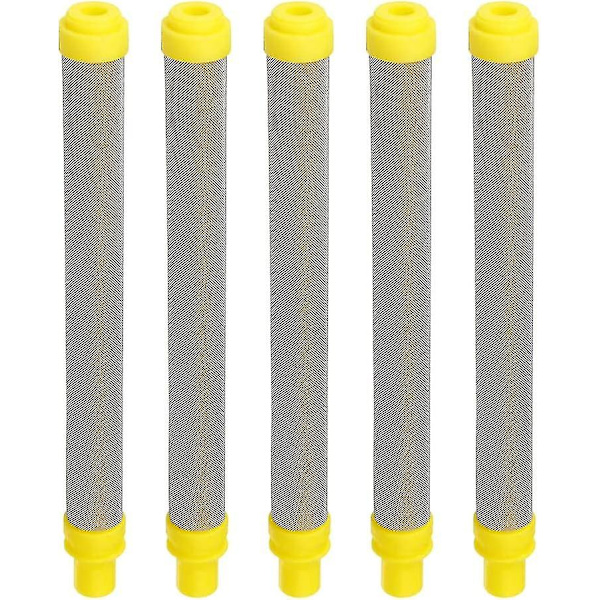 100 mesh filter för Wagner Airless färgspruta, rostfritt stål filterelement för Wagner Airless färgspruta, gul-QJWL