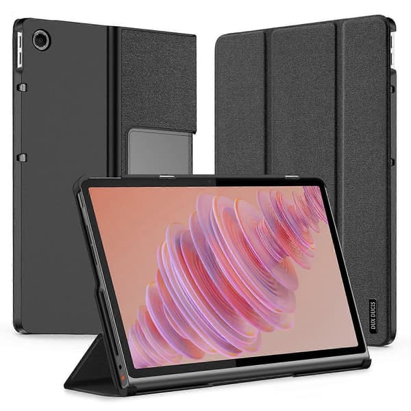 DUX DUCIS Domo-serien för Lenovo Tab Plus Läderfodral Tri-Fold Ställ Anti-Rep Tablet Skydd