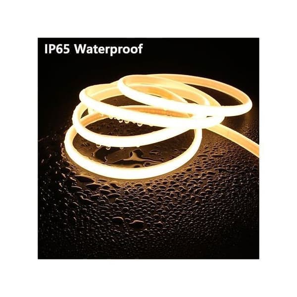 COB LED-list - 10m 220V - IP65 Vattentät - 10W/m - Varmvit
