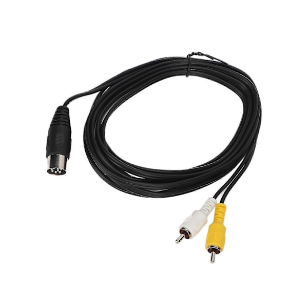 Din 8-pin til 2RCA-kabel Profesjonell Din 8-pin hann til 2RCA hann konverteringskabel for gammelt lydutstyr 9,8 fot