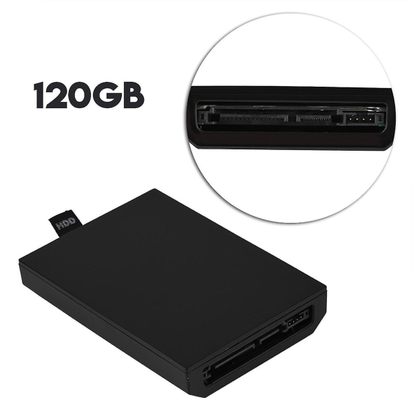 XBOX 360 120 Gt:n musta sisäinen ohut HDD-kiintolevysarja