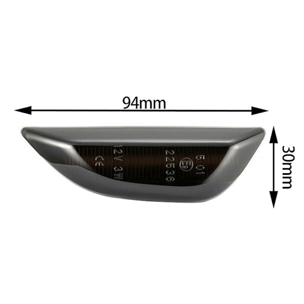 LED Dynamisk Sidemarker Blinklys Sekventiel Blinklys til Opel Mokka X