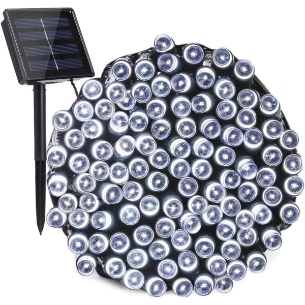 Solar lilla lys, 72 fot 200 LED Solar String Lights, 8 moduser