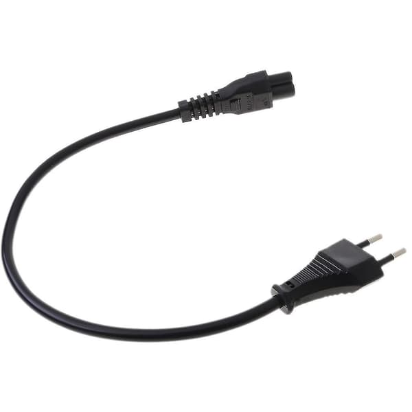 Strømadapterkabel EU 2-polet Han til IEC 320 C5 Mickey til Notebook Strømforsyning 30cm