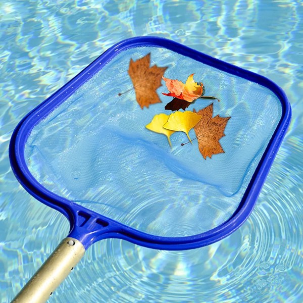 1 Pool Skimmer Net, Fintmasket Netpose Fanger, Pool Leaf Rake Skimmer Net Rengøringsværktøj