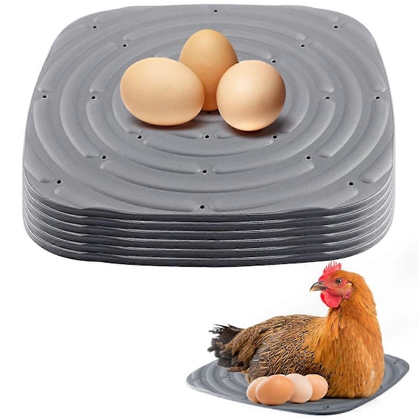 8 Pakk Vaskbare Hønseredematter for Egglegging, Redekasseinnlegg for Hønsehus Gjenbrukbare C