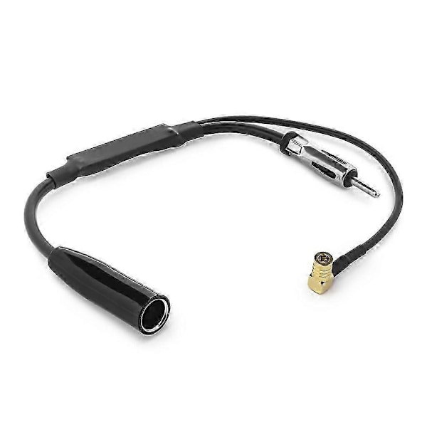DAB+ Bilradioantenn med Uppgraderad SMB-adapter & DIN-kontakt Splitter