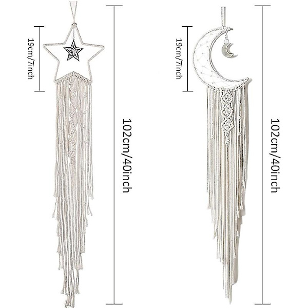 Månefangerdekor for hjem, bryllup, barn, baby soverom, håndverk, gavedekorasjon og LED-lyssnor 2