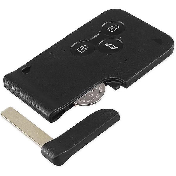 Car Key Remote, 3 Buttons Key Shell Plip Card Key Smartcard Remote Compitiabe Withre-nault Megane 2 Scenic 2 Clio 3 (433mhz Pcf7947 Chip)