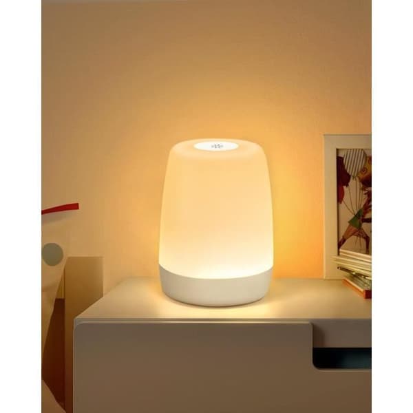 LED Touch Dæmpbar Natlampe til Børn - 256 RGB Farver - USB Genopladelig - Timer