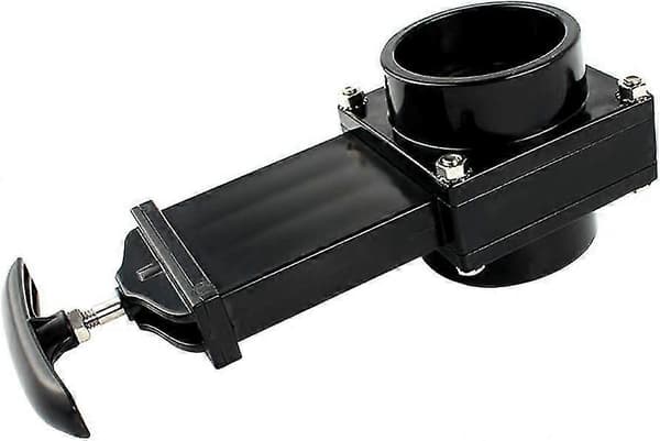 Afløbsventil til autocamper, campingvogn, holdbart flow, 50 mm, afløbsventil til varevogn, spildevandsafløbsslange (sort)