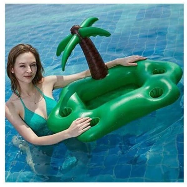 Pool flyder. Flydende poolbar. Oppustelig poolbar. Poolbar.