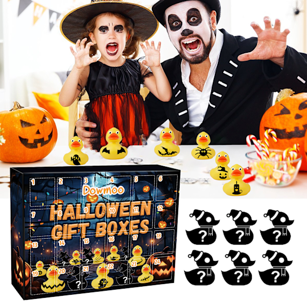 Dowmoo Halloween Duck Blind Box 24 ruudukon koriste kumiankka lelu lahjapakkaus
