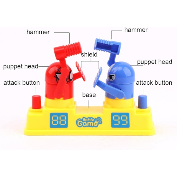 Robot Bordsbrottning Spel, Mini Robot Fighting Toy Battle Old Game, Bärbar Fighting Robot Boxning Toy Battle Bot Interaktiv