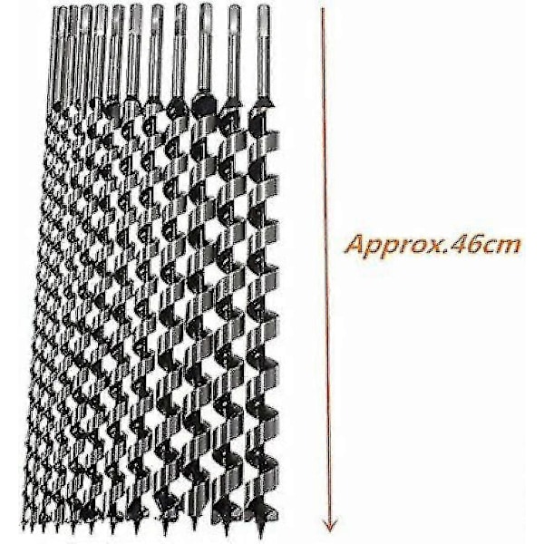 460mm 6-28mm Sexkantsskaft Spets Borrspets Auger Borr Spiral Träbearbetning Borrverktyg - 16mm-Yvan