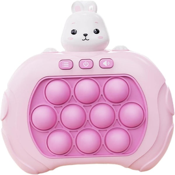 Pop It Game - Pop It Pro Light Up Game Quick Push Fidget Game Pink Pink Rabbit