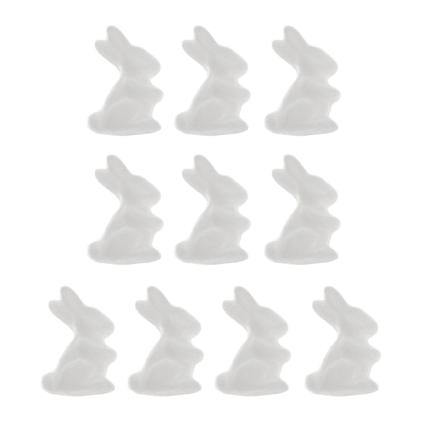 10 st Dagismålning Gör-det-själv hantverk Bunny Rabbit Modellering Ornament