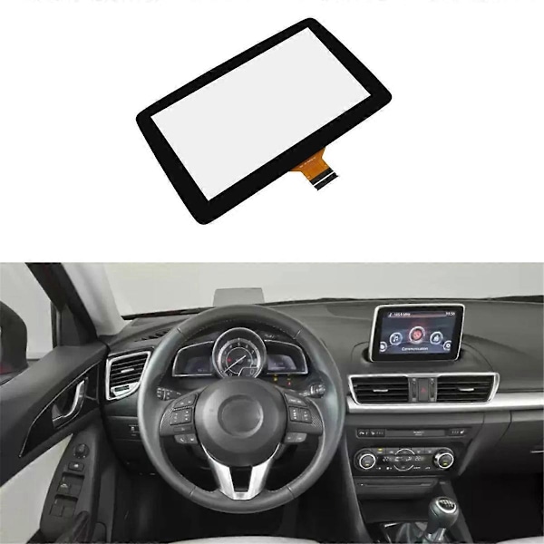 7-tums bilskärm pekskärm glasdisplay BHP1611J0D för Mazda 3 2014 2015 2016