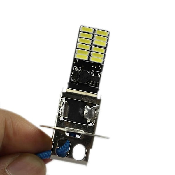 24-smd-4014 H3 6500k Xenon Valkoiset LED-Lamput Sumuvaloille Tai Ajovaloille
