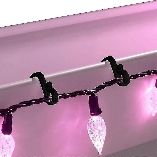 120 stk Mini Plast Takrenne-kroker, Utendørs Lyskroker Klips, S-Klipskroker Til Bryllup Jul Halloween Hage Tre - NNIU
