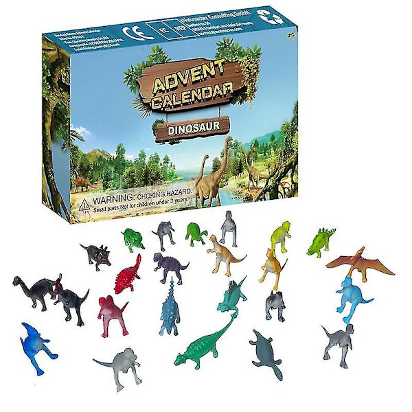 2023 Julekalender Dinosaur Nedtælling Legetøjssæt